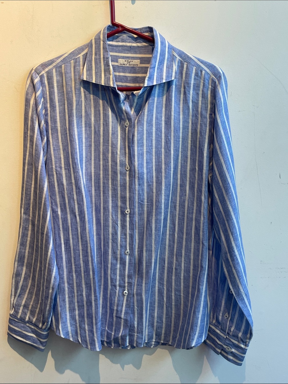 Fray per Janet Brown luxury linen shirt